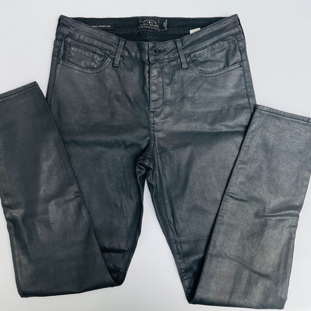 Lucky Black Coated Jeans, Size 29